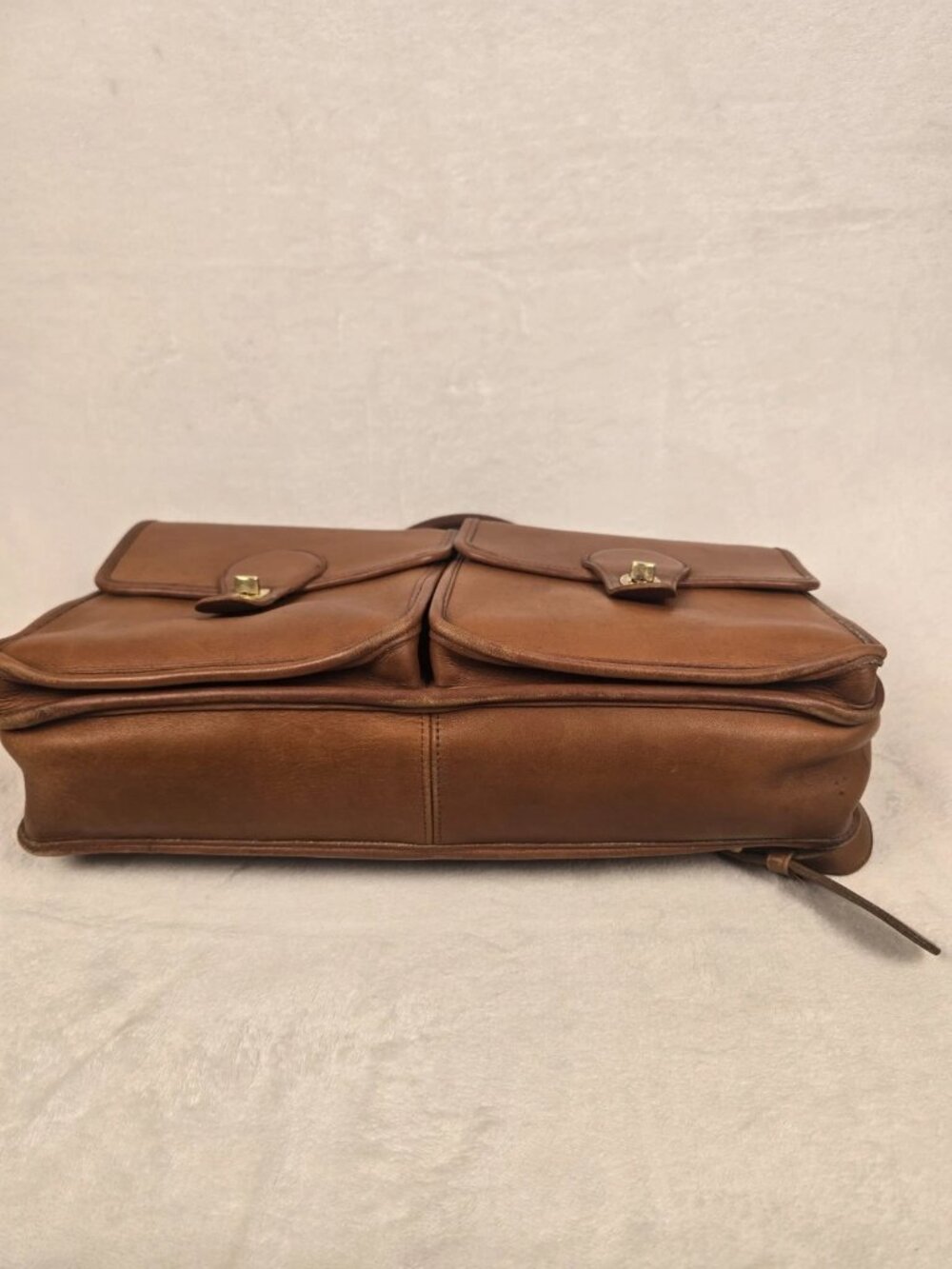 Vintage Coach Brown Kensington Satchel – Double Front Pocket – Gold-Tone Hard - Picture 3 of 7
